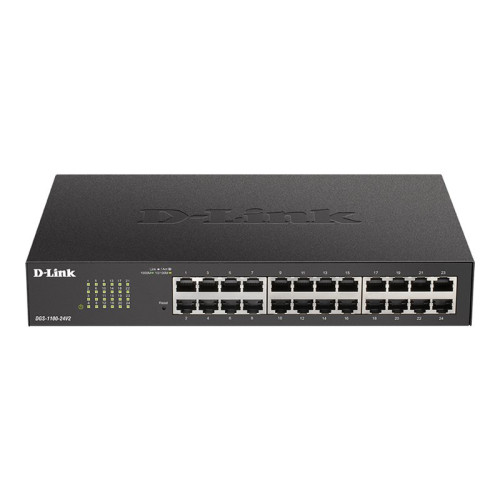 D-Link DGS 1100-24V2 - switch - 24 portar - smart - rackmonterbar - Switchar & Hubbar