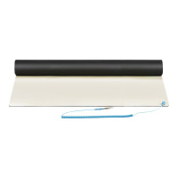 Produktbild för StarTech.com 23x47in Anti Static Mat, ESD Mat for Electronics Repair, Anti Static Desk Mat w/Detachable Grounding Wire, ANSI/ESD S 4.1 Compliant, Flexible Thermoplastic Work Mat/Pad - Suitable for Tables (LG-ANTI-STATIC-MAT) - antistatisk matta - löstagba
