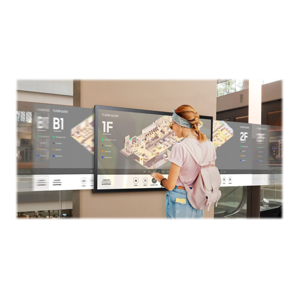 Produktbild för Samsung QM55B-T QMB Series - 55" LED-bakgrundsbelyst LCD-skärm - 4K - för digital skyltning