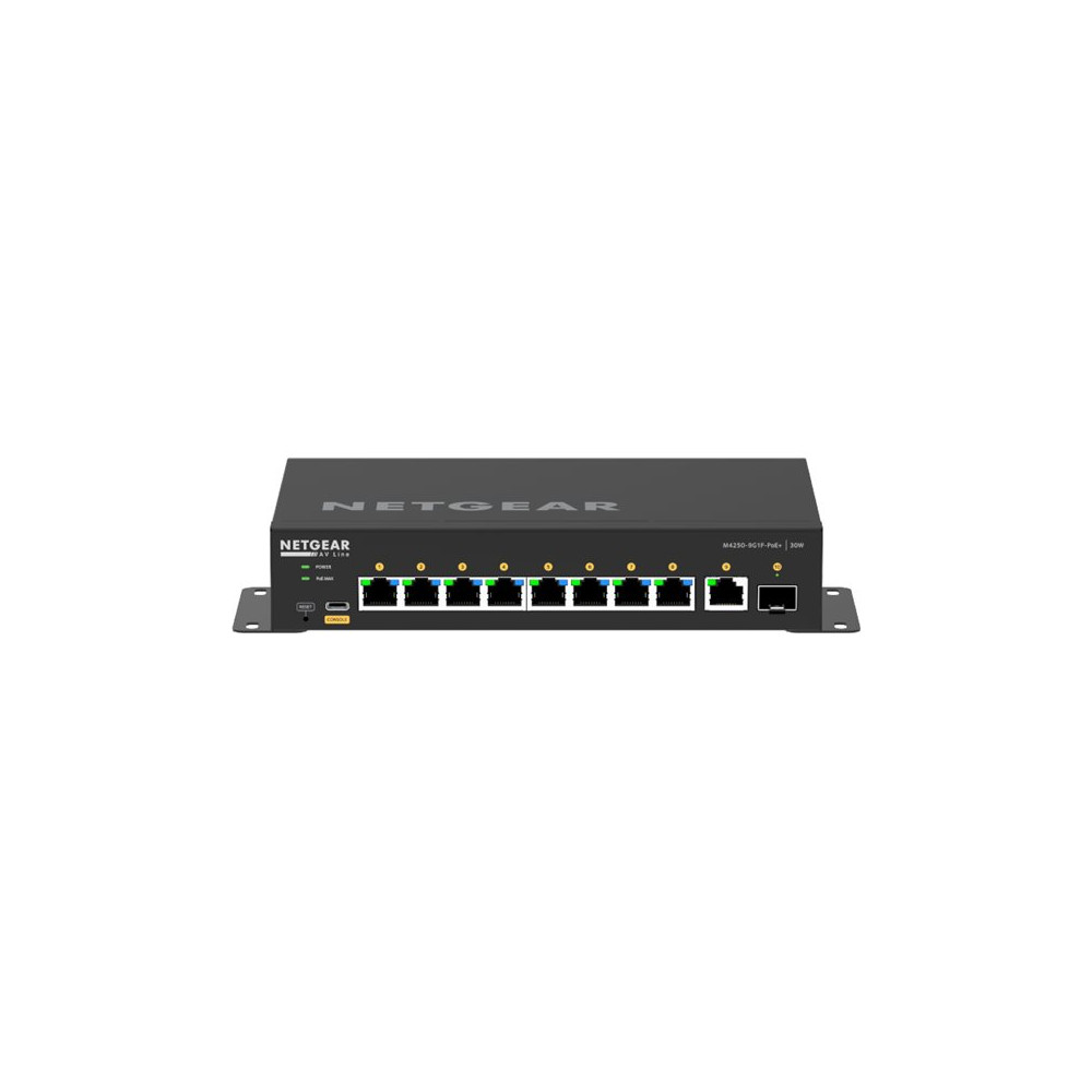 Produktbild för NETGEAR AV Line M4250-9G1F-PoE+ - switch - 10 portar - Administrerad