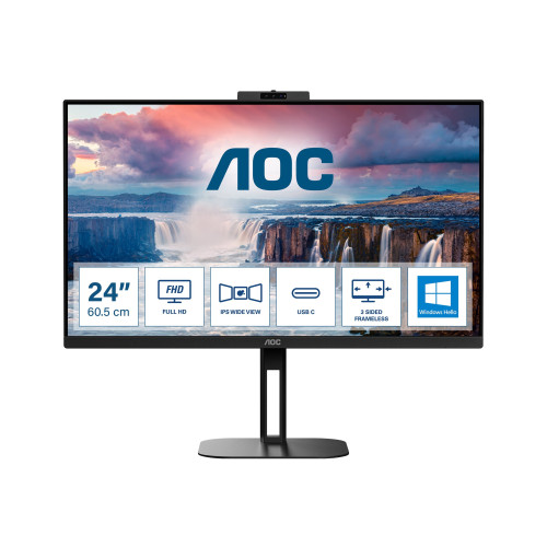 AOC AOC Value-line 24V5CW/BK - V5 series - LED-skärm - Full HD (1080p) - 24" - HDR