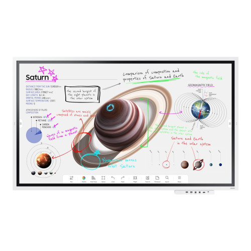SAMSUNG Samsung Flip Pro WM65B WMB Series - 65" Klass (64.5" visbar) LED-bakgrundsbelyst LCD-skärm - 4K - för utbildning/företag