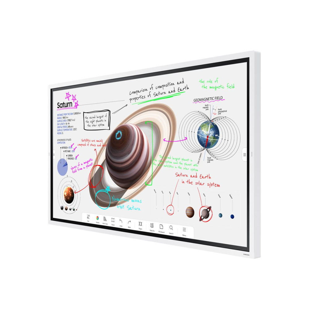 Produktbild för Samsung Flip Pro WM65B WMB Series - 65" Klass (64.5" visbar) LED-bakgrundsbelyst LCD-skärm - 4K - för utbildning/företag