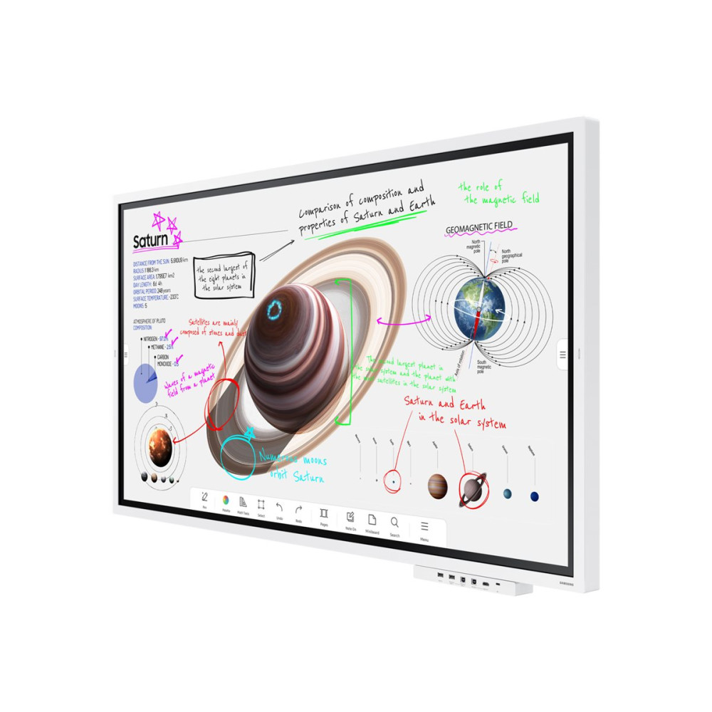 Produktbild för Samsung Flip Pro WM65B WMB Series - 65" Klass (64.5" visbar) LED-bakgrundsbelyst LCD-skärm - 4K - för utbildning/företag