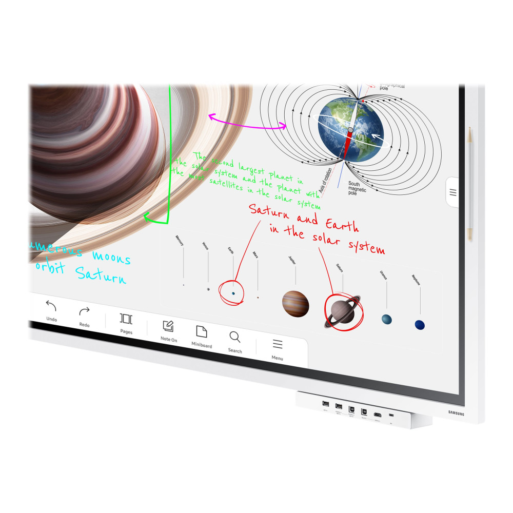 Produktbild för Samsung Flip Pro WM55B WMB Series - 55" LED-bakgrundsbelyst LCD-skärm - 4K - för utbildning/företag