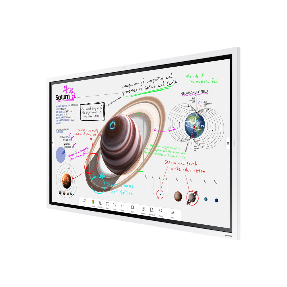 Produktbild för Samsung Flip Pro WM55B WMB Series - 55" LED-bakgrundsbelyst LCD-skärm - 4K - för utbildning/företag