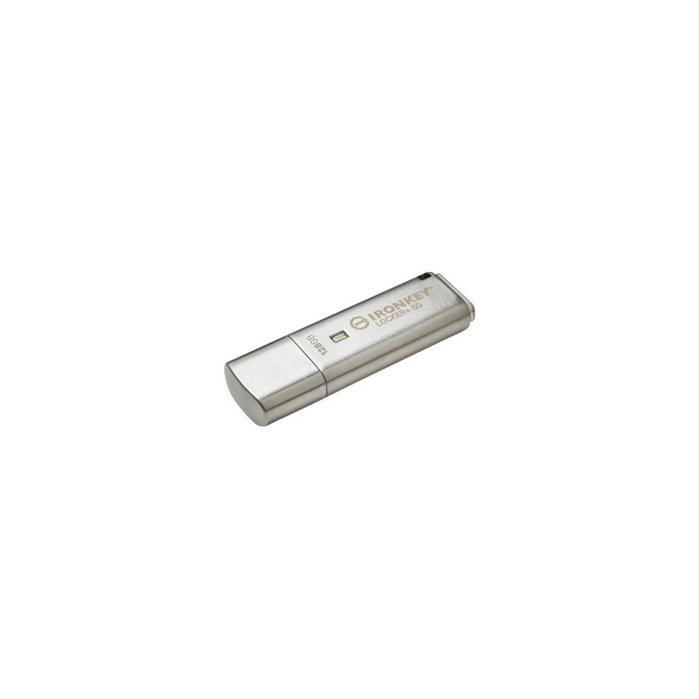 Produktbild för Kingston IronKey Locker+ 50 - USB flash-enhet - 128 GB