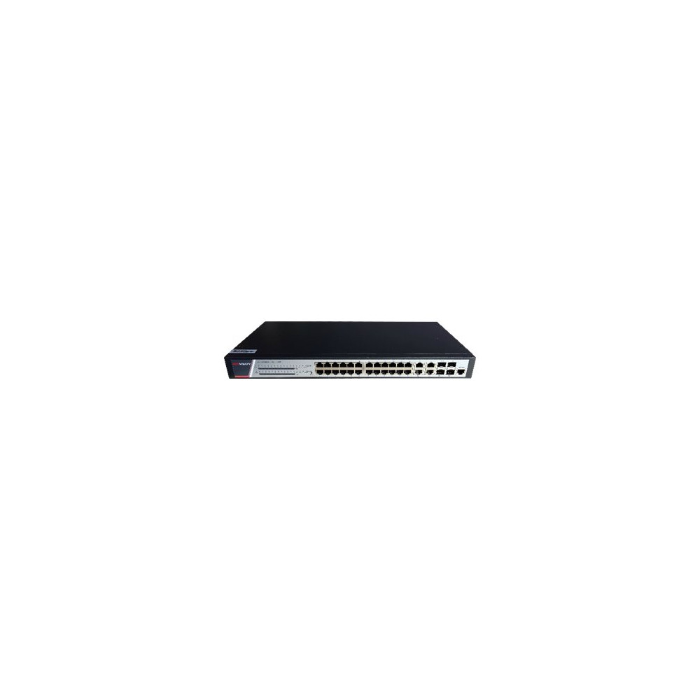 Produktbild för Hikvision Pro Series DS-3E2528P(B) - switch - 24 portar - Administrerad - rackmonterbar
