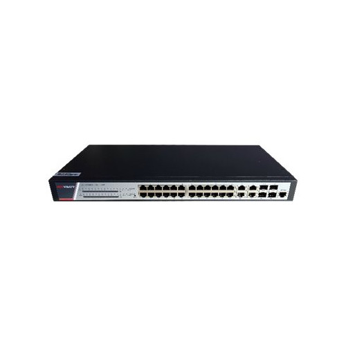 Hikvision Digital Technology Hikvision Pro Series DS-3E2528P(B) - switch - 24 portar - Administrerad - rackmonterbar
