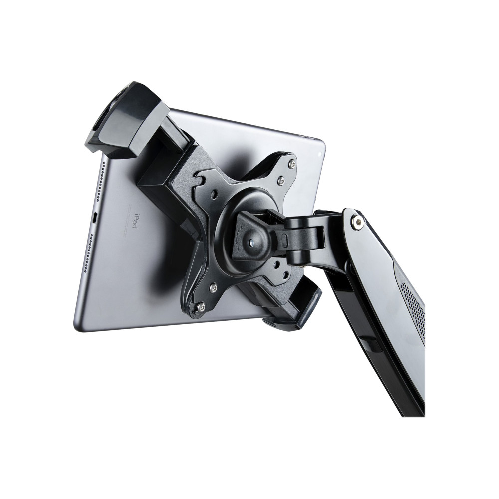 Produktbild för StarTech.com VESA Mount Adapter for Tablets 7.9 to 12.5in - Up to 2kg (4.4lb) - 75x75/100x100 VESA Patterns - Universal Anti-Theft Tablet VESA Mount Clamp - Secure Tablet Mount - Black monteringssats - för surfplatta - svart