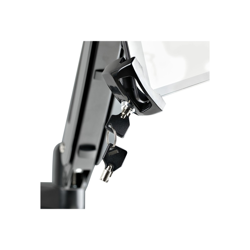 Produktbild för StarTech.com VESA Mount Adapter for Tablets 7.9 to 12.5in - Up to 2kg (4.4lb) - 75x75/100x100 VESA Patterns - Universal Anti-Theft Tablet VESA Mount Clamp - Secure Tablet Mount - Black monteringssats - för surfplatta - svart