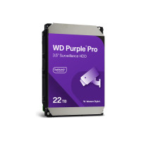 Produktbild för WD Purple Pro WD221PURP - hårddisk - 22 TB - övervakning, smart video - SATA 6Gb/s