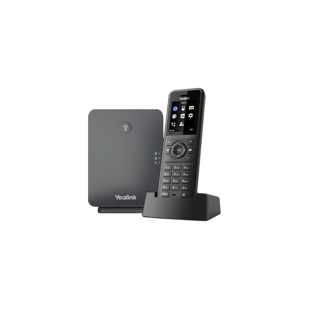 Produktbild för Yealink W77P - trådlös VoIP-telefon med nummerpresentation - 3-riktad samtalsförmåg