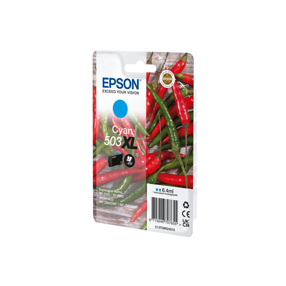 Produktbild för Epson 503XL - XL - cyan - original - bläckpatron