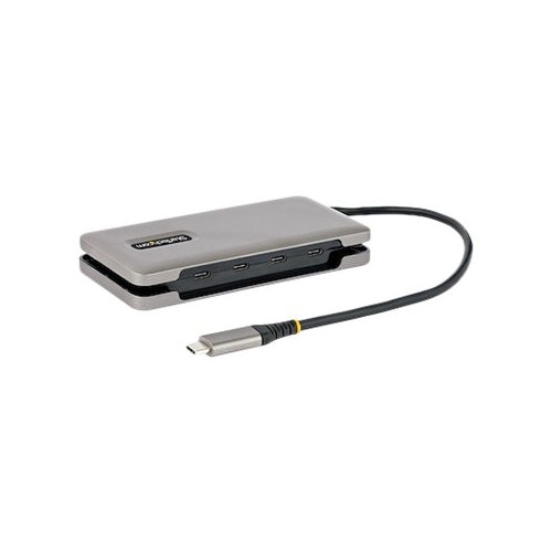 StarTech.com StarTech.com 4-Port USB-C Hub, 4x USB-C Ports, USB 3.1 10Gbps, Portable USB C Hub with 100W Power Delivery Pass-Through, Portable USB Type C Hub w/ 9.8in (25cm) Wrap-Around Cable - USB Expansion Hub (HB31CM4CPD3) - hubb - 4 portar