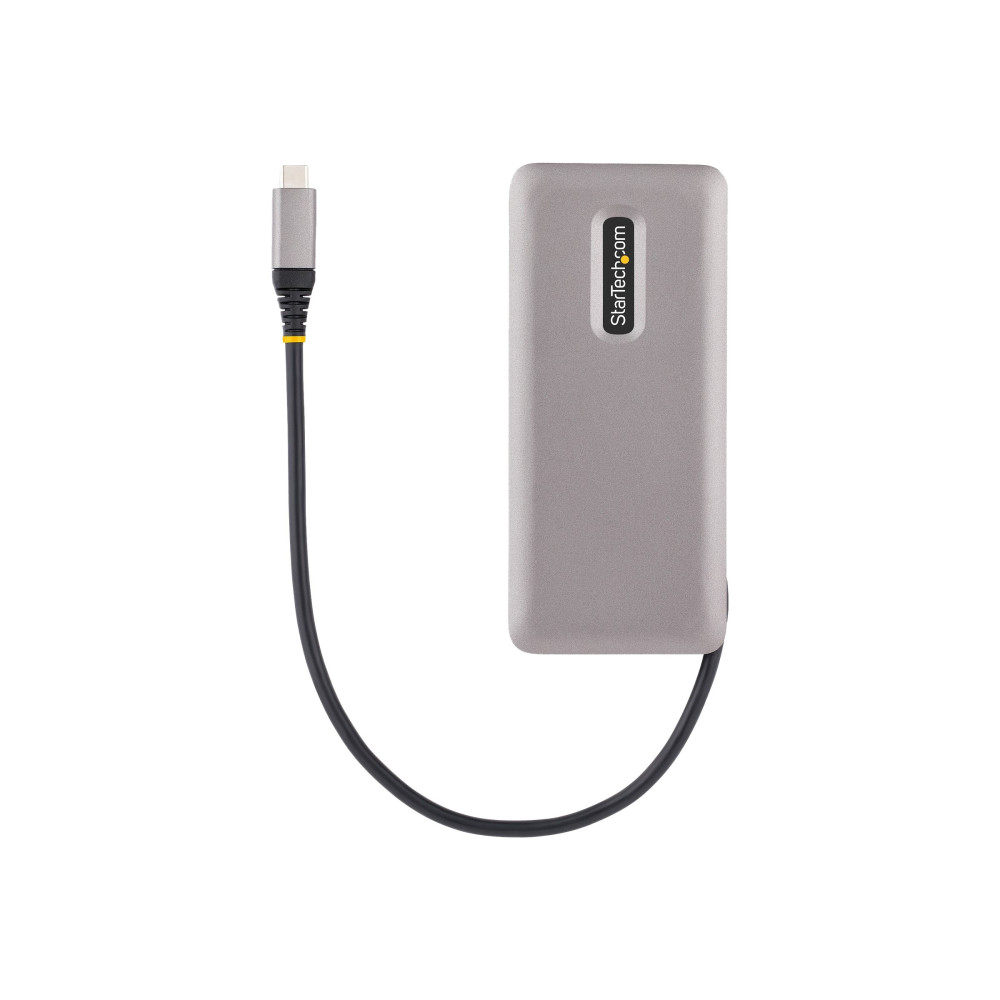 Produktbild för StarTech.com 4-Port USB-C Hub, 4x USB-C Ports, USB 3.1 10Gbps, Portable USB C Hub with 100W Power Delivery Pass-Through, Portable USB Type C Hub w/ 9.8in (25cm) Wrap-Around Cable - USB Expansion Hub (HB31CM4CPD3) - hubb - 4 portar