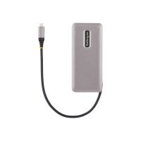 Produktbild för StarTech.com 4-Port USB-C Hub, 4x USB-C Ports, USB 3.1 10Gbps, Portable USB C Hub with 100W Power Delivery Pass-Through, Portable USB Type C Hub w/ 9.8in (25cm) Wrap-Around Cable - USB Expansion Hub (HB31CM4CPD3) - hubb - 4 portar