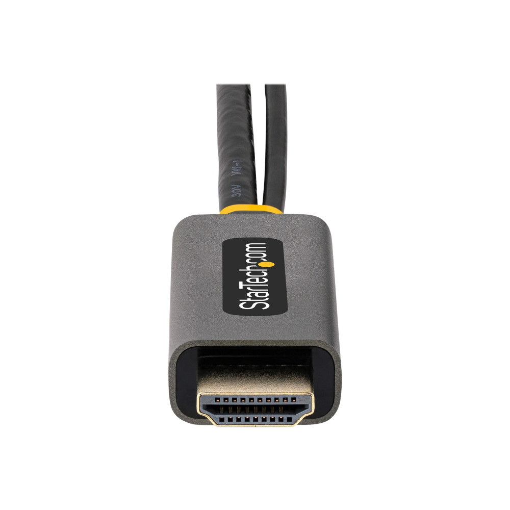 Produktbild för Startech 1ft (30cm) HDMI to DisplayPort Adapter, Active 4K 60Hz HDMI Source to DP Monitor Adapter Cable, USB Bus Powered, HDMI 2.0 to DisplayPort Converter for Laptops/PC - Supports HDR and Ultrawide Displays (128-HDMI-DISPLAYPORT) - adapterkabel - Displa