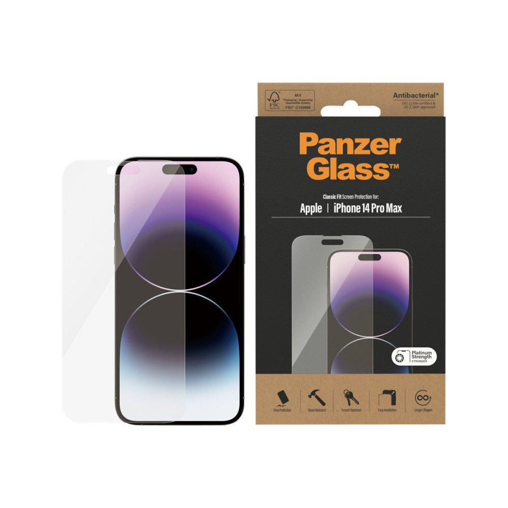 Produktbild för PanzerGlass - skärmskydd för mobiltelefon - klassisk passning