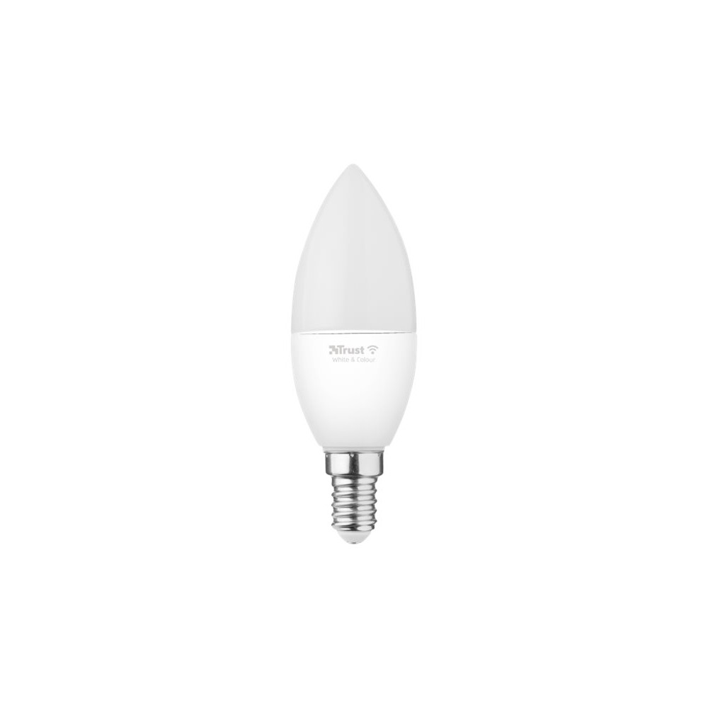 Produktbild för Trust Smart Home - LED-glödlampa - E14 - vit/färg - 1800-6500 K - ljus (paket om 2)
