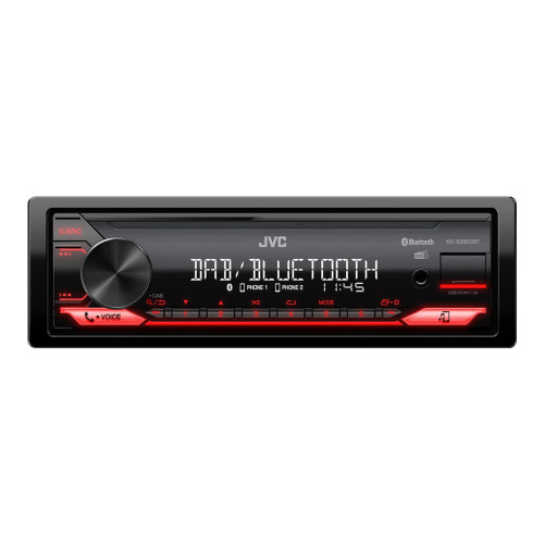 JVC JVC KD-X282DBT - Bil - digital mottagare - inbyggd enhet - Enkel-DIN