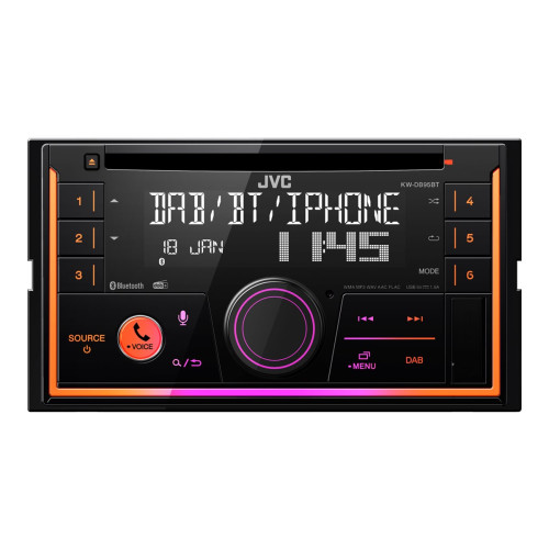 JVC JVC KW-DB95BT - Bil - CD-mottagare - inbyggd enhet - Dubbel-DIN