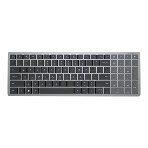 DELL Dell KB740 - tangentbord - kompakt, flera enheter - QWERTY - hela norden - Titan gray Inmatningsenhet