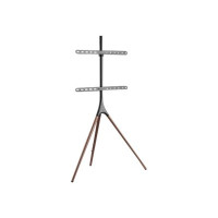 Produktbild för Manhattan TV & Monitor Mount, Tripod Floor Stand, 1 screen, Screen Sizes: 37-65", Black, VESA 200x200 to 600x400mm, Max 32kg, LFD, Lifetime Warranty ställ - stativ - för platt panel - portabel - svart, brun