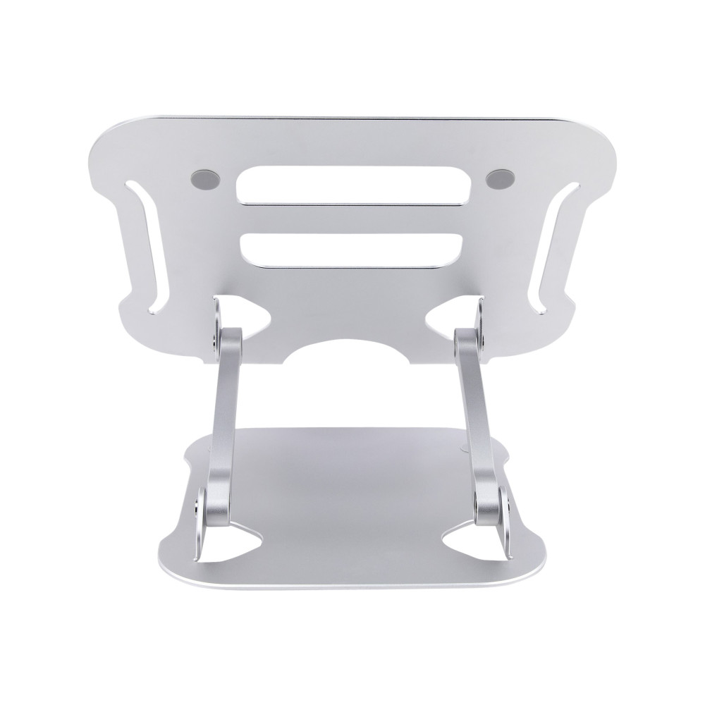 Produktbild för StarTech.com Laptop Stand for Desk, Ergonomic Laptop Stand Adjustable Height, Aluminum, Portable, Supports up to 22lb (10kg), Foldable Laptop Holder for Desk - Angled Notebook Computer Riser/Lift (ADJ-LAPTOP-RISER) - ställ för bärbar dator