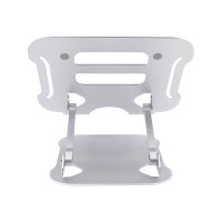 Produktbild för StarTech.com Laptop Stand for Desk, Ergonomic Laptop Stand Adjustable Height, Aluminum, Portable, Supports up to 22lb (10kg), Foldable Laptop Holder for Desk - Angled Notebook Computer Riser/Lift (ADJ-LAPTOP-RISER) - ställ för bärbar dator