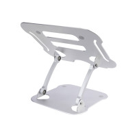 Produktbild för StarTech.com Laptop Stand for Desk, Ergonomic Laptop Stand Adjustable Height, Aluminum, Portable, Supports up to 22lb (10kg), Foldable Laptop Holder for Desk - Angled Notebook Computer Riser/Lift (ADJ-LAPTOP-RISER) - ställ för bärbar dator