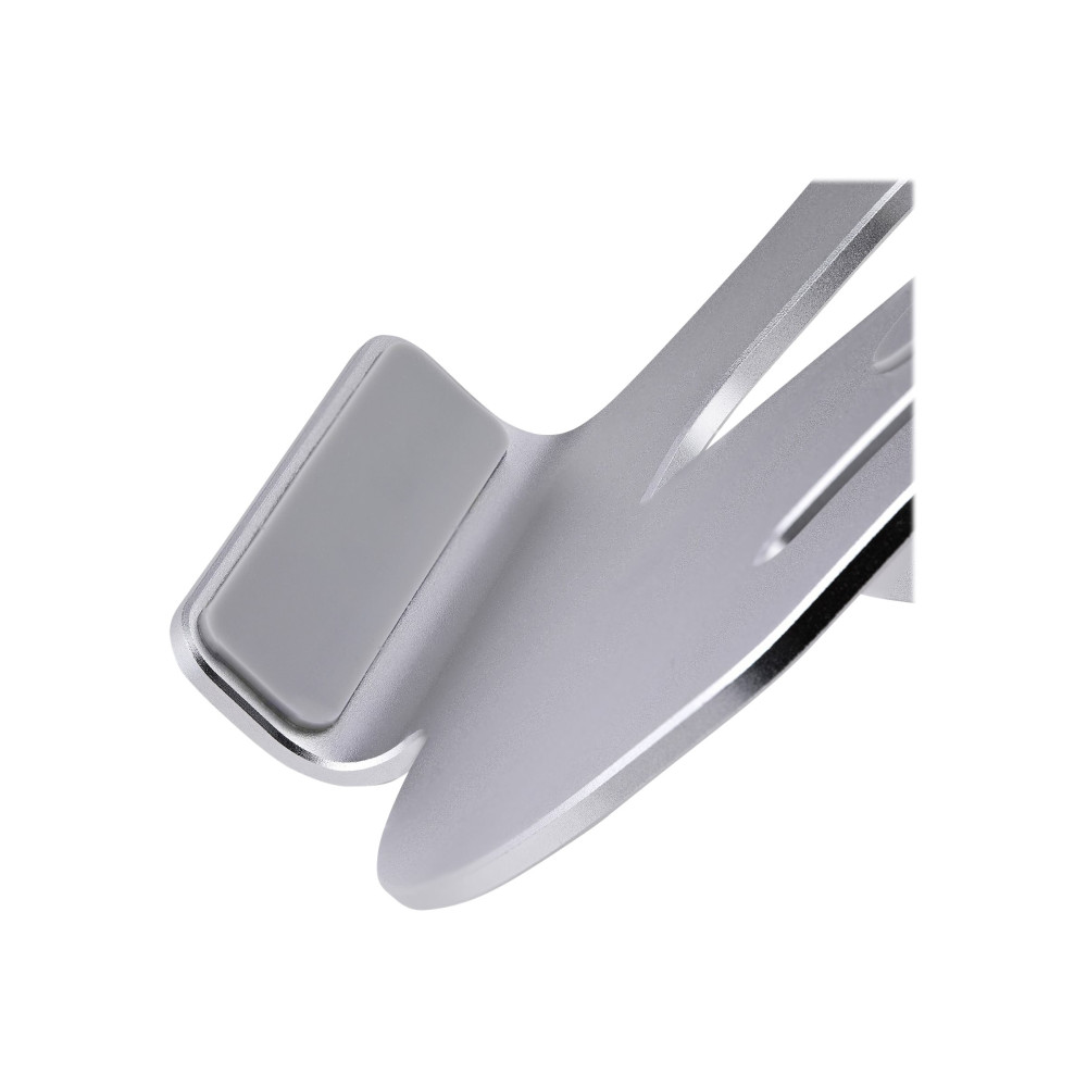 Produktbild för StarTech.com Laptop Stand for Desk, Ergonomic Laptop Stand Adjustable Height, Aluminum, Portable, Supports up to 22lb (10kg), Foldable Laptop Holder for Desk - Angled Notebook Computer Riser/Lift (ADJ-LAPTOP-RISER) - ställ för bärbar dator