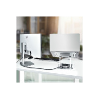 Produktbild för StarTech.com Laptop Stand for Desk, Ergonomic Laptop Stand Adjustable Height, Aluminum, Portable, Supports up to 22lb (10kg), Foldable Laptop Holder for Desk - Angled Notebook Computer Riser/Lift (ADJ-LAPTOP-RISER) - ställ för bärbar dator