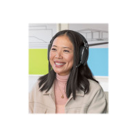 Produktbild för Logitech Zone Vibe Wireless - headset - USB-C via Bluetooth-adapter