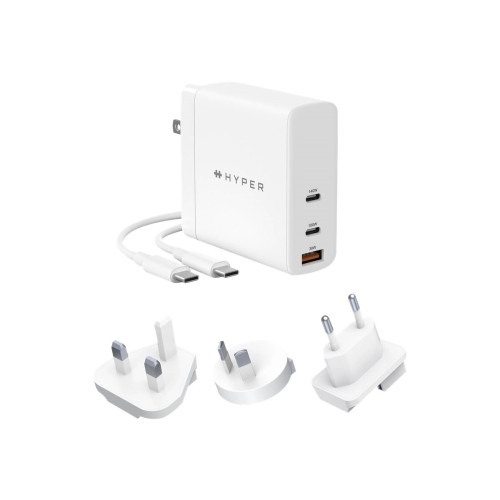 Targus HyperJuice strömadapter - GaN-teknik - USB, 2 x USB-C - 140 watt