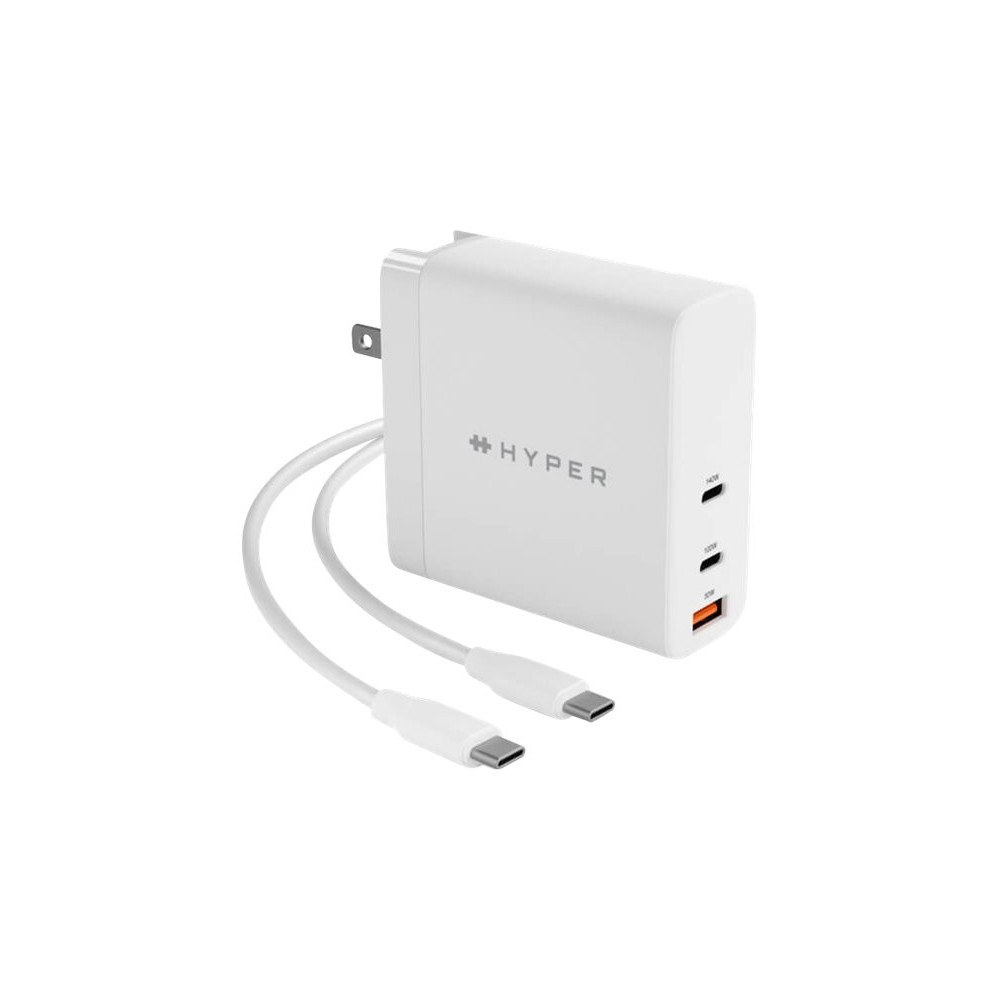 Produktbild för HyperJuice strömadapter - GaN-teknik - USB, 2 x USB-C - 140 watt