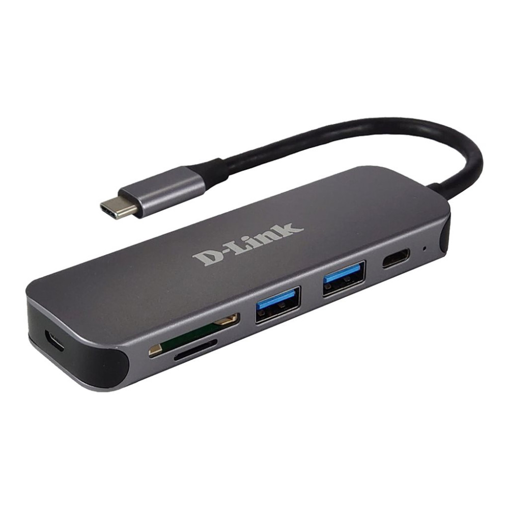 Produktbild för D-Link DUB-2325 - hubb - med kortläsare - 5 portar