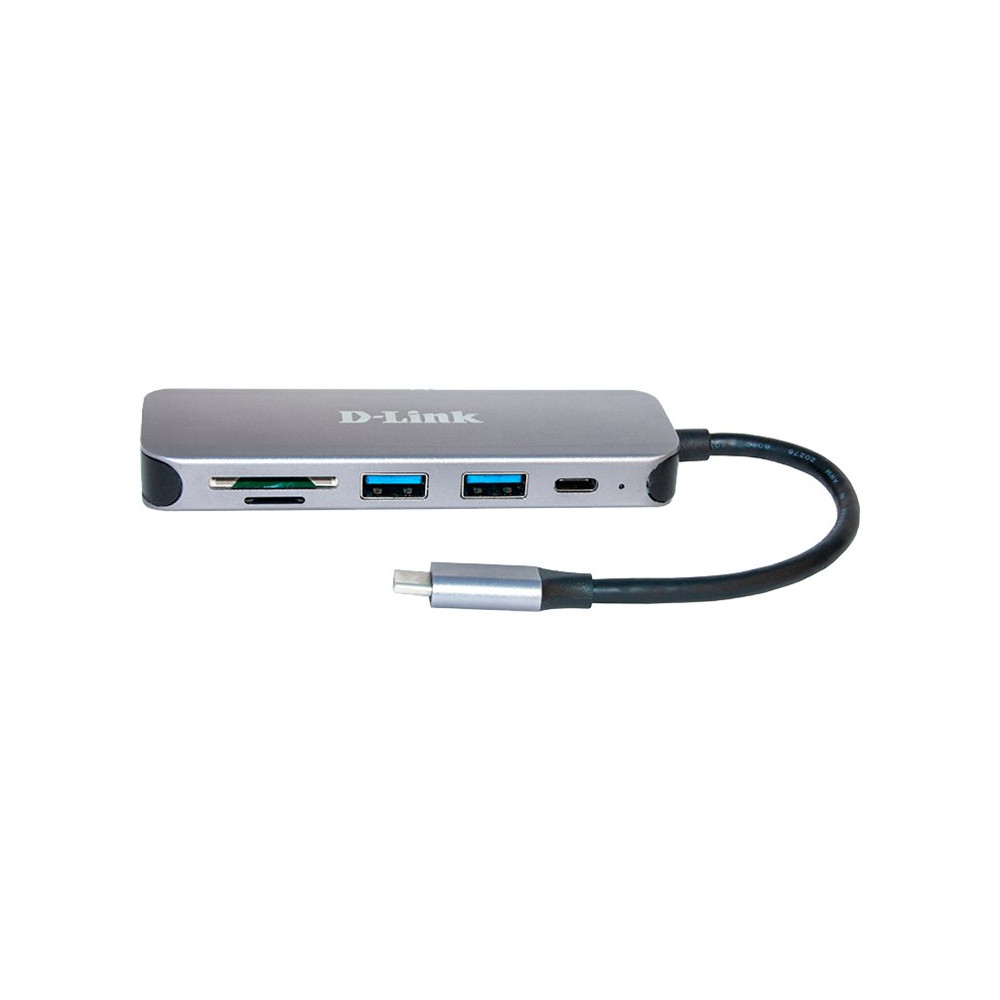 Produktbild för D-Link DUB-2325 - hubb - med kortläsare - 5 portar