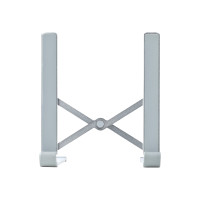 Produktbild för StarTech.com Foldable Laptop Riser Stand, Portable Height Adjustable Ergonomic Laptop Stand, Ventilated Aluminum Frame Supports 22lb (10Kg), Tilt/Raised/Angled Laptop/Tablet Stand, Collapsible Design - ställ för bärbar dator