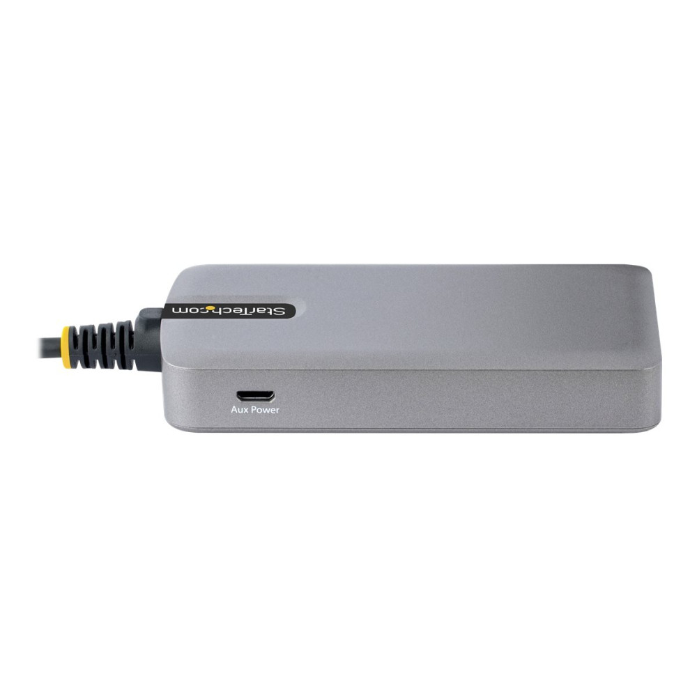 Produktbild för StarTech.com 4-Port USB Hub, USB 3.0 5Gbps, Bus Powered, USB-A to 4x USB-A Hub with Optional Auxiliary Power Input, Portable Desktop/Laptop USB Hub with 1ft (30cm) Attached Cable - USB Expansion Hub (5G4AB-USB-A-HUB) - hubb - 4 portar