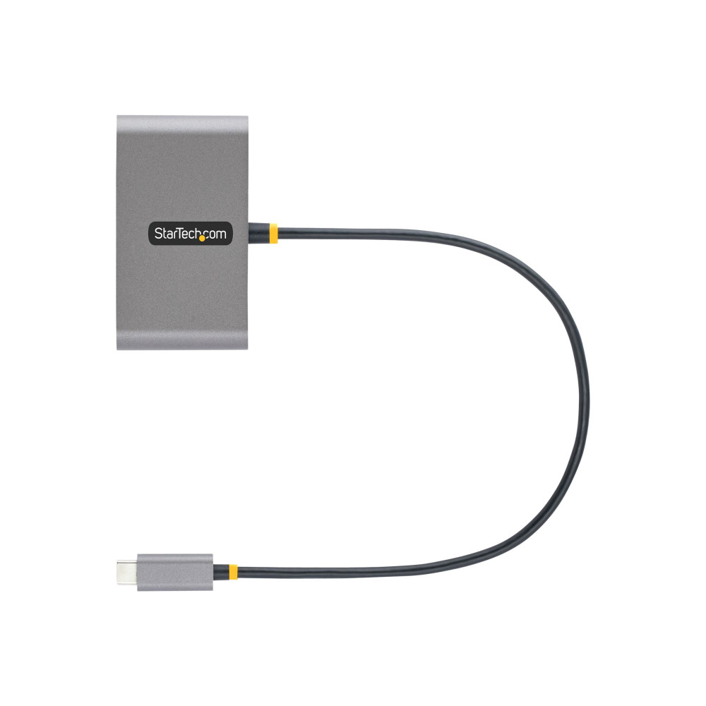 Produktbild för StarTech.com 4-Port USB-C Hub with 100W Power Delivery Pass-Through Charging, 2x USB-A + 2x USB-C, 5Gbps, USBC Hub w/ 1ft (30cm) Long Cable, Portable Laptop USB Type-C to USB-A/C Hub - USB 3.0 Expansion Hub (5G2A2CPDB-USB-C-HUB) - hubb - 4 portar