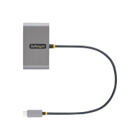 Produktbild för StarTech.com 4-Port USB-C Hub with 100W Power Delivery Pass-Through Charging, 2x USB-A + 2x USB-C, 5Gbps, USBC Hub w/ 1ft (30cm) Long Cable, Portable Laptop USB Type-C to USB-A/C Hub - USB 3.0 Expansion Hub (5G2A2CPDB-USB-C-HUB) - hubb - 4 portar