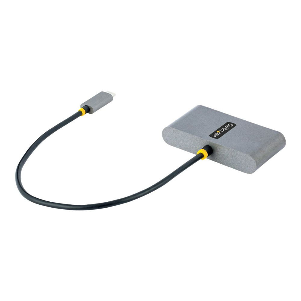 Produktbild för StarTech.com 4-Port USB-C Hub with 100W Power Delivery Pass-Through Charging, 2x USB-A + 2x USB-C, 5Gbps, USBC Hub w/ 1ft (30cm) Long Cable, Portable Laptop USB Type-C to USB-A/C Hub - USB 3.0 Expansion Hub (5G2A2CPDB-USB-C-HUB) - hubb - 4 portar
