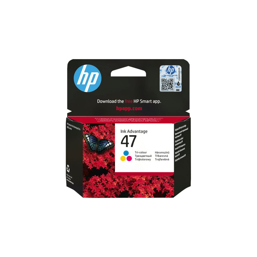 Produktbild för HP 47 - färg (cyan, magenta, gul) - original - bläckpatron