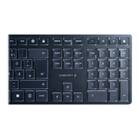 Produktbild för CHERRY KW 9100 SLIM - tangentbord - QWERTZ - tysk - svart, silver Inmatningsenhet