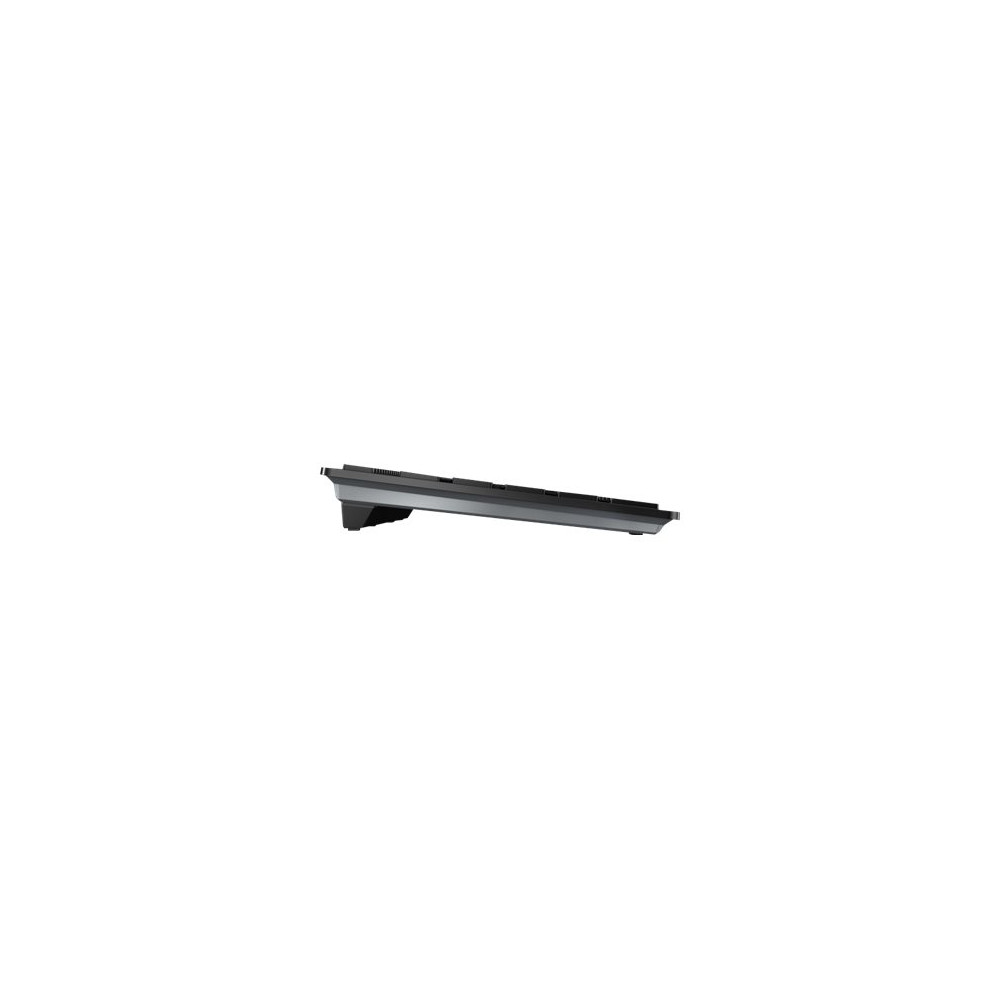 Produktbild för CHERRY KW 9100 SLIM - tangentbord - QWERTZ - tysk - svart, silver Inmatningsenhet