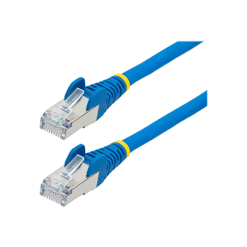 Produktbild för StarTech.com 1.5m CAT6a Ethernet Cable - Blue - Low Smoke Zero Halogen (LSZH) - 10GbE 500MHz 100W PoE++ Snagless RJ-45 w/Strain Reliefs S/FTP Network Patch Cord - patch-kabel - 1.5 m - blå