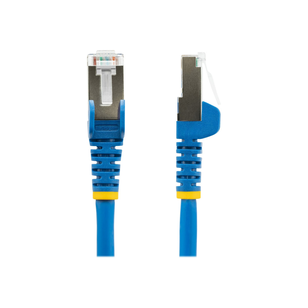 Produktbild för StarTech.com 1.5m CAT6a Ethernet Cable - Blue - Low Smoke Zero Halogen (LSZH) - 10GbE 500MHz 100W PoE++ Snagless RJ-45 w/Strain Reliefs S/FTP Network Patch Cord - patch-kabel - 1.5 m - blå