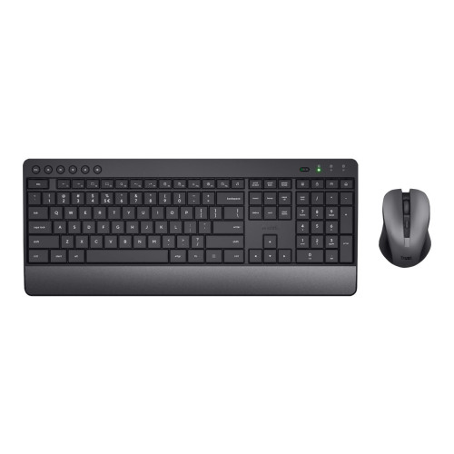 Trust Computer Products Trust Trezo Comfort - sats med tangentbord och mus - tysk - svart Inmatningsenhet