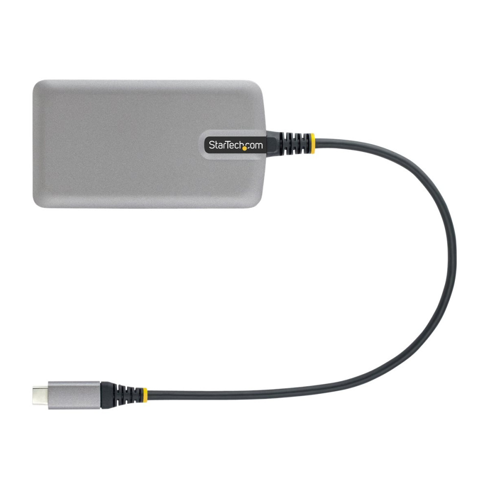 Produktbild för StarTech.com 3-Port USB-C Hub with Ethernet, 3x USB-A Ports, Gigabit Ethernet, USB 3.0 5Gbps, Bus-Powered, USB Type-C Hub w/GbE and 1ft/30cm Long Cable, Portable Laptop USB C Hub Adapter - USB Expansion Hub, RJ45 (5G3AGBB-USB-C-HUB) - hubb - 3 portar